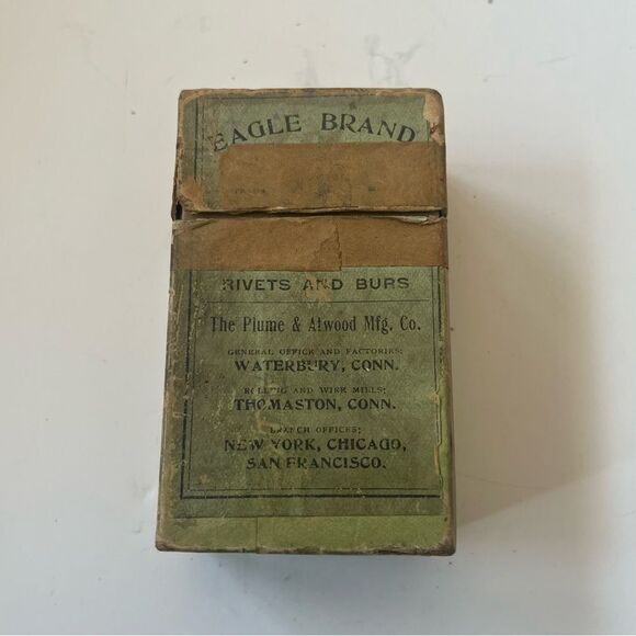 Vintage Eagle Brand Assorted Copper Belt Rivets and Burs - Picture 1 of 10